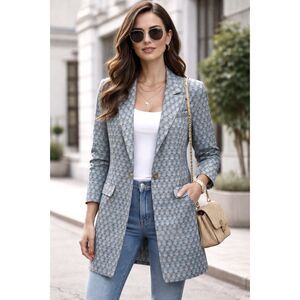 Silvian Heach Women's Blue Fantasy Blazer - Size M